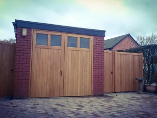 hardwood garage doors and side gates