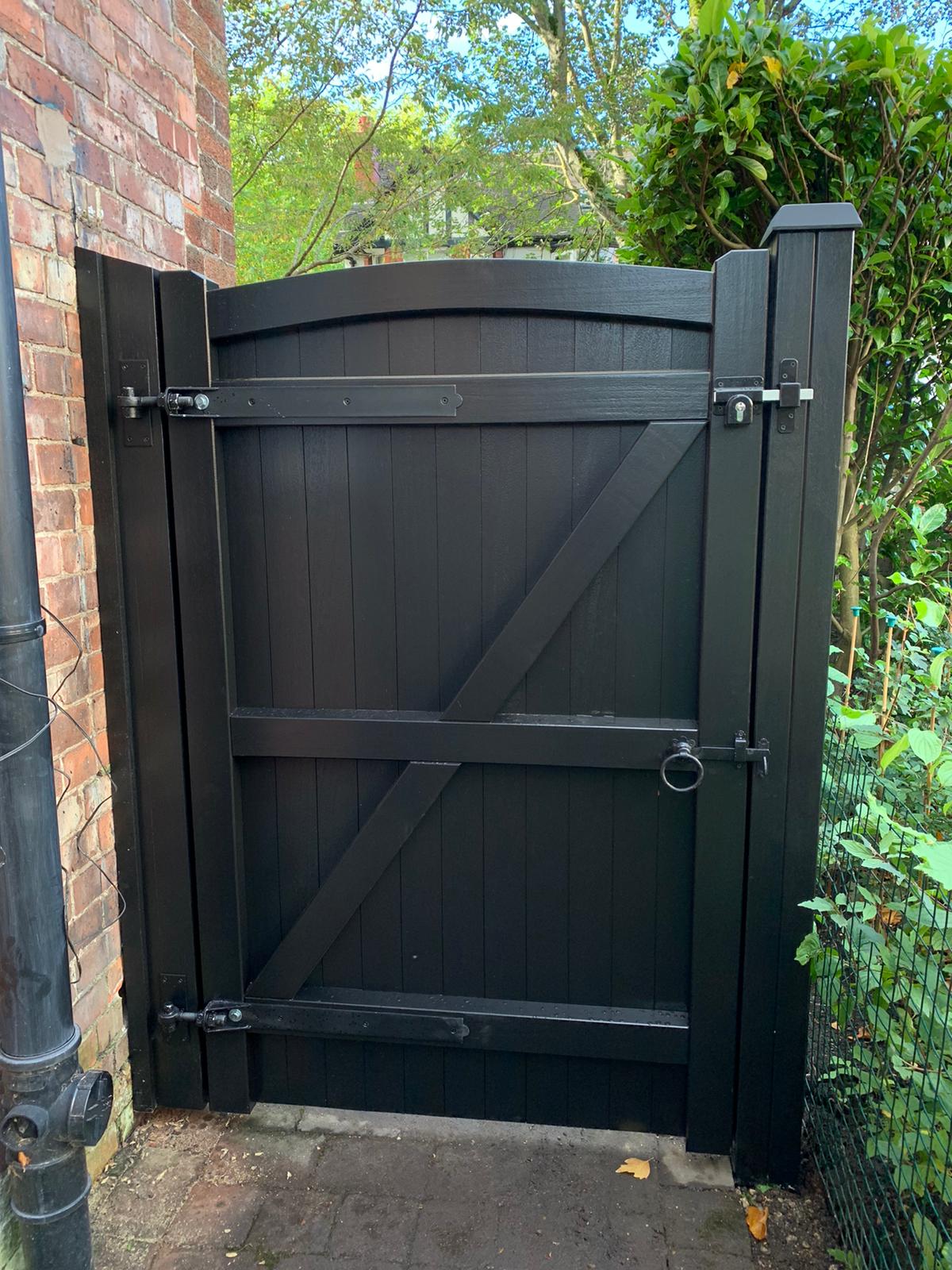 Lymm Style Jet Black Stain Rear.
