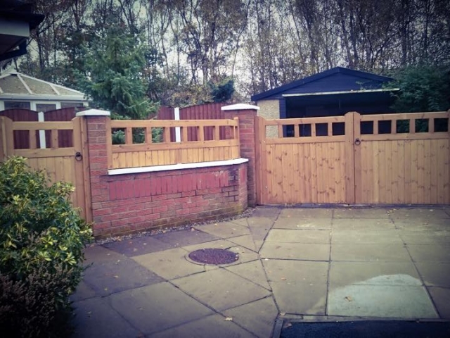 Softwood Driveway Gates and Side Gates - Cheshire Design