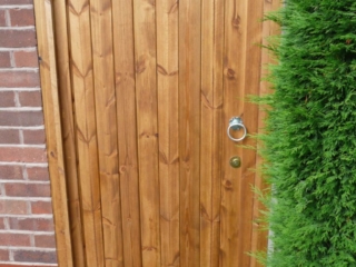 wooden side gate treated