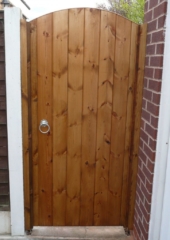 wooden treated side gate