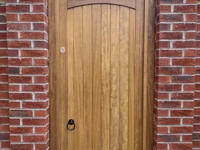 Iroko Lymm Design Natural Stain Front